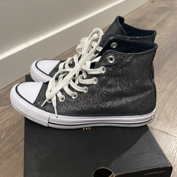 Shimmer Converse High Tops - Picture 4 of 5